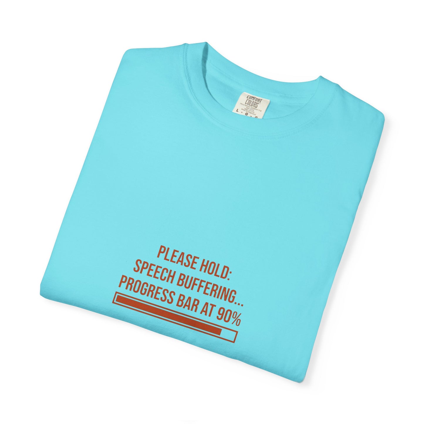 Please Hold Speech Buffering Tee | CP Awareness | Uplifted By Design