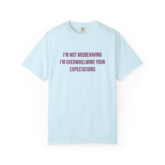 Im Not Misbehaving Im Overwhelming Your Expectations Empowerment T-shirt | Autism Awareness Streetwear Tee