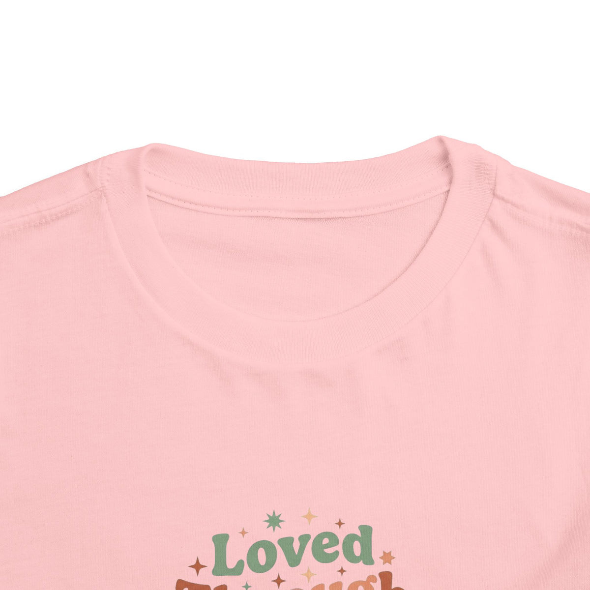 Loved Through Every Feeling Toddler Shirt | Emotional Wellness Sticker Badge Kids Tee