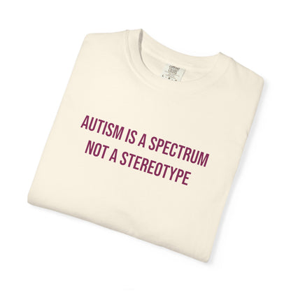 Autism Is A Spectrum Not A Stereotype Empowerment T-shirt | Autism Awareness Streetwear Tee