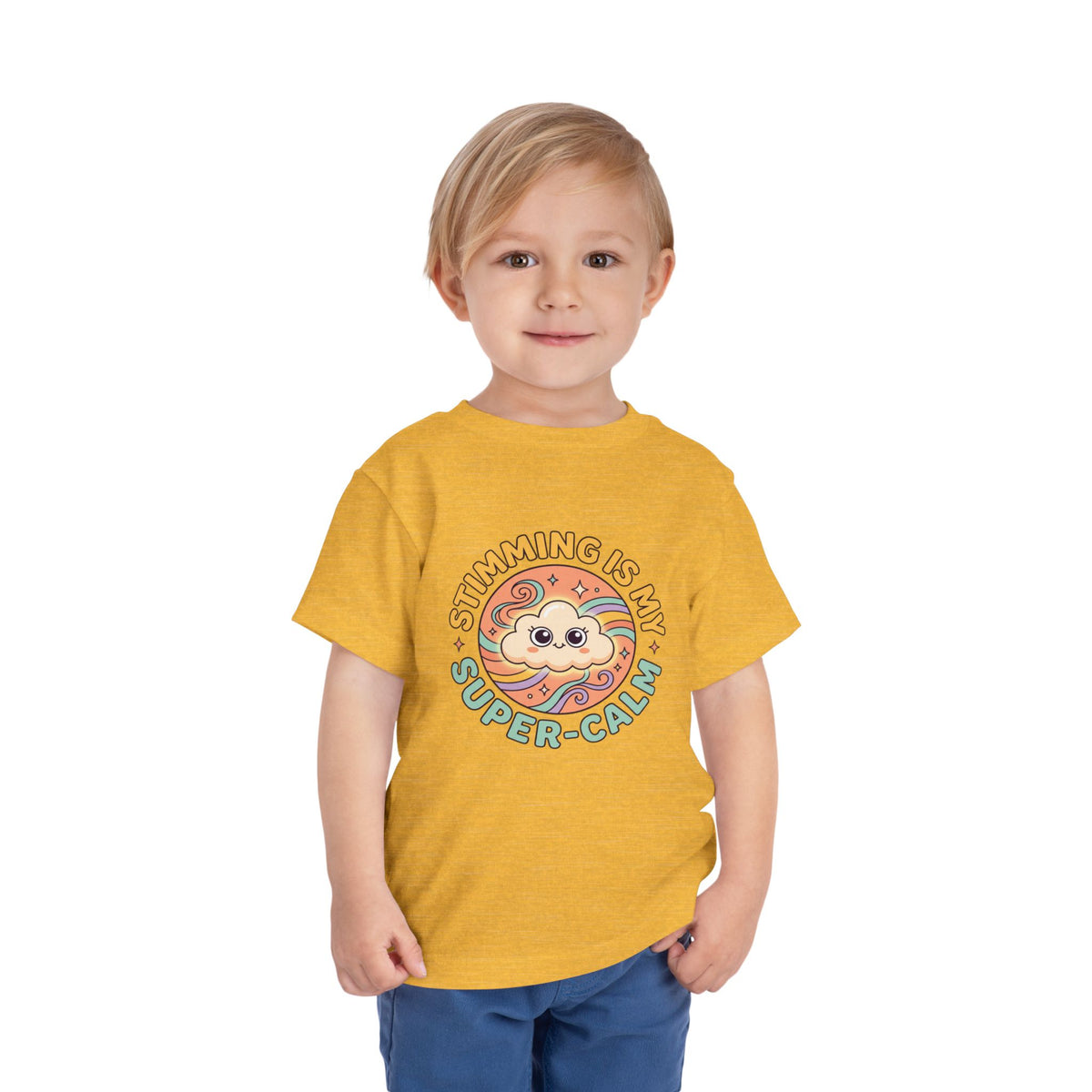 Toddler Tee — "Stimming Is My Super-Calm" Affirmation | Autism Acceptance & Sensory Pride Shirt