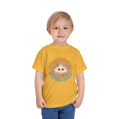 Toddler Tee — "Stimming Is My Super-Calm" Affirmation | Autism Acceptance & Sensory Pride Shirt
