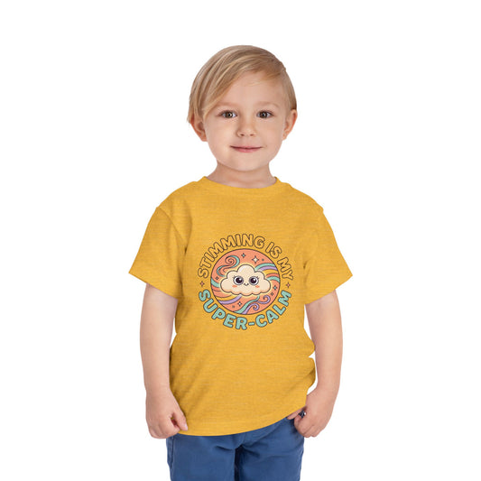 Toddler Tee — "Stimming Is My Super-Calm" Affirmation | Autism Acceptance & Sensory Pride Shirt