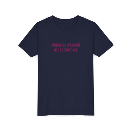 "Autism Is A Spectrum Not A Stereotype" Neurodivergent Pride Youth Tee | Uplifted By Design