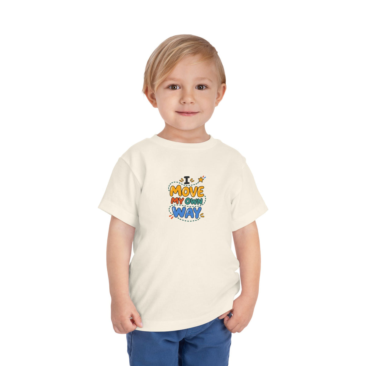 "I Move My Own Way" Toddler Graphic Tee | Uplifted By Design™ Adaptive Movement & Disability Pride Shirt