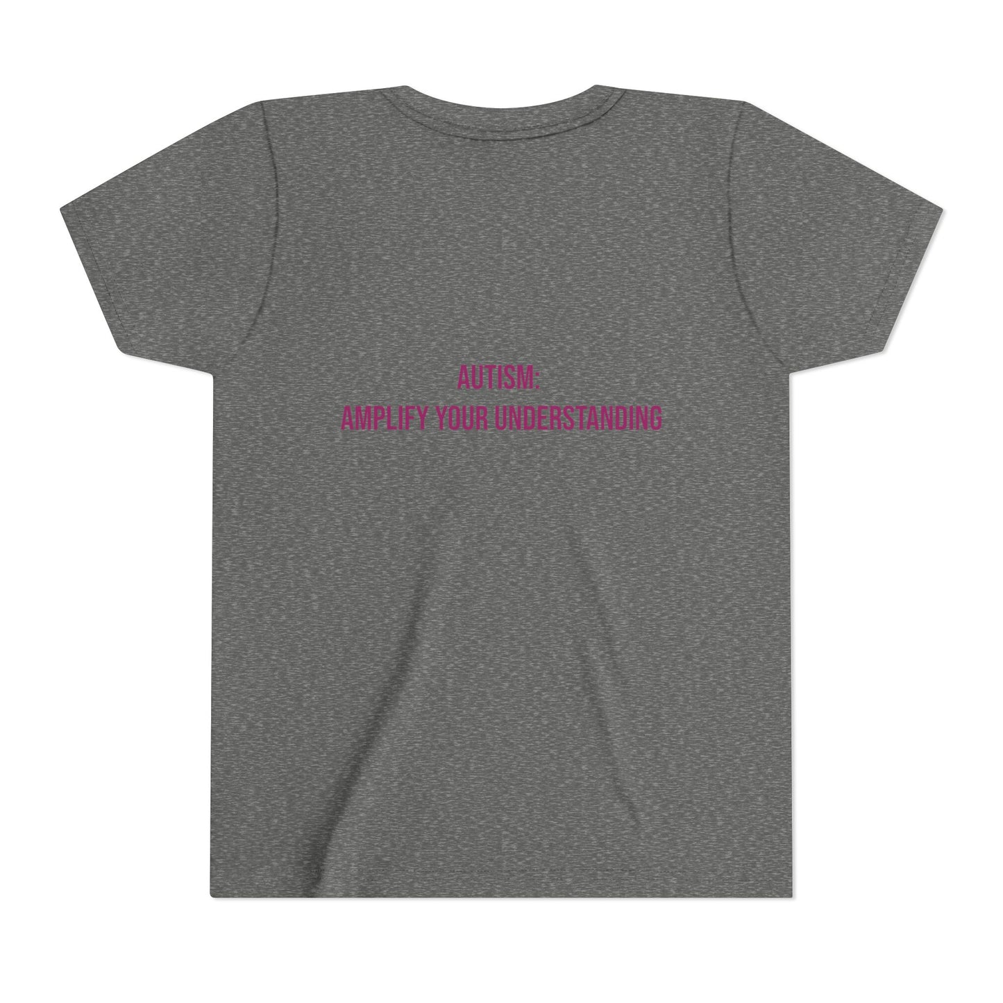 Amplify Your Understanding Empowerment Youth Tee | Autism Pride Kids Streetwear