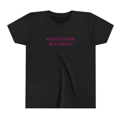 "Autism Is A Spectrum Not A Stereotype" Neurodivergent Pride Youth Tee | Uplifted By Design