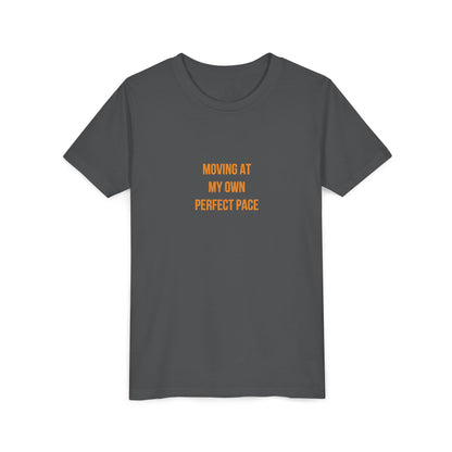 "Moving at My Own Perfect Pace" Cerebral Palsy Awareness Youth Tee | Uplifted By Design