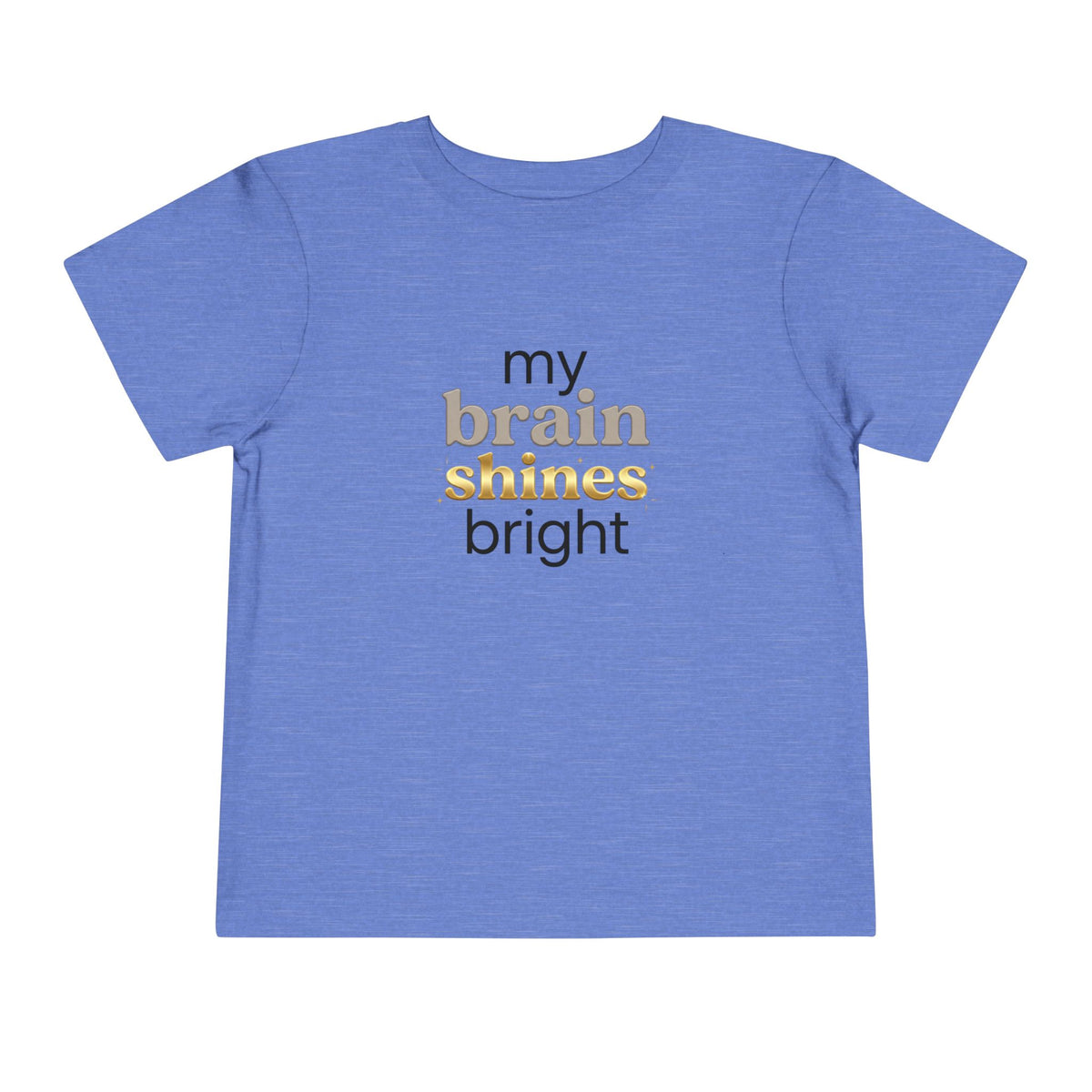 My Brain Shines Bright Neurodiversity Toddler Shirt | Autism Acceptance