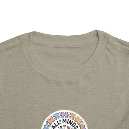 All Minds Welcome Here Neurodiversity Toddler Tee | Autism Acceptance