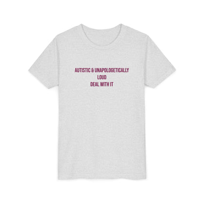 Loud Proud Autistic Neurodivergent Pride Youth Tee | Uplifted By Design