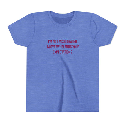I'm Not Misbehaving" Neurodivergent Pride Youth Tee | Uplifted By Design