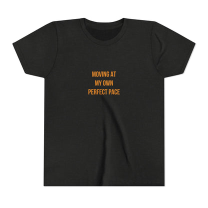 "Moving at My Own Perfect Pace" Cerebral Palsy Awareness Youth Tee | Uplifted By Design