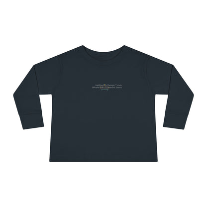 "My Mind, My Magic" Toddler Long Sleeve Tee — Sparkle Mind Wordmark | Uplifted By Design™ Autism Acceptance & Sensory Pride Shirt
