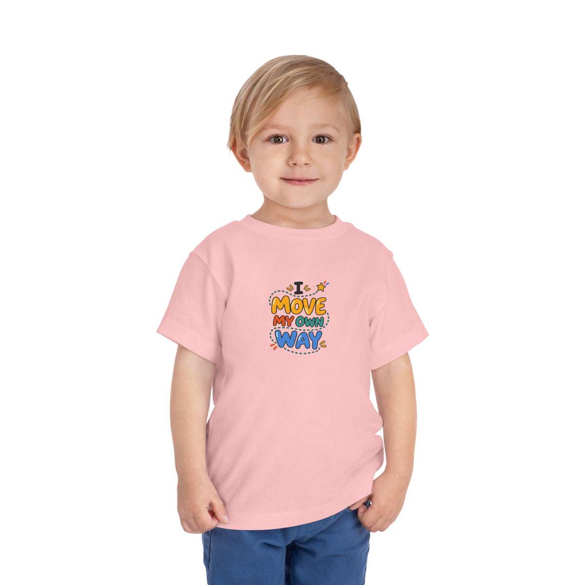 "I Move My Own Way" Toddler Graphic Tee | Uplifted By Design™ Adaptive Movement & Disability Pride Shirt