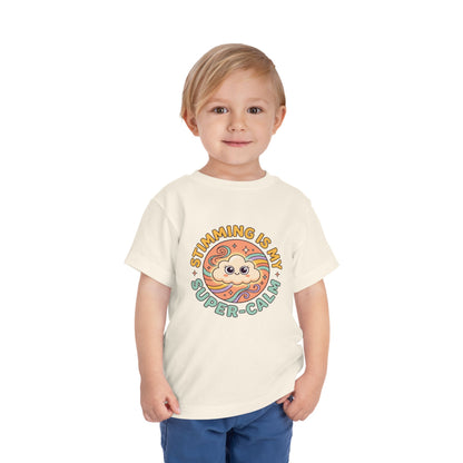 Toddler Tee — "Stimming Is My Super-Calm" Affirmation | Autism Acceptance & Sensory Pride Shirt