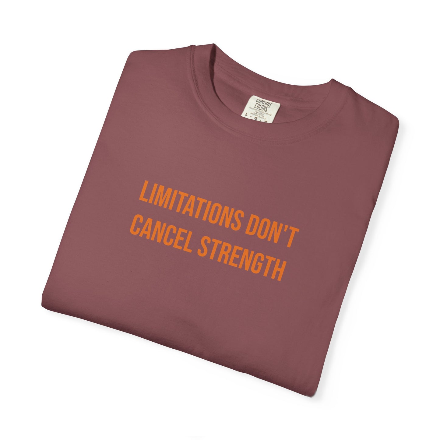 Limitations Dont Cancel Strength T-shirt | CP Awareness Tee