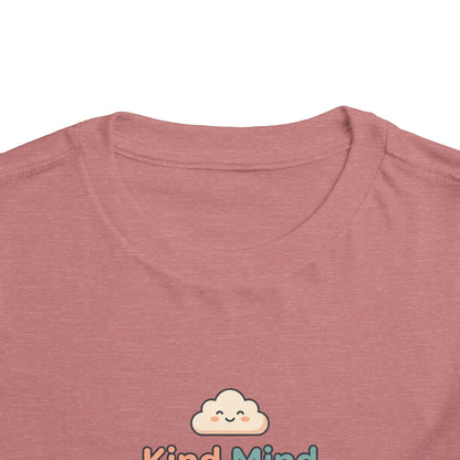 Kind Mind Brave Heart Toddler Shirt | Positive Affirmations Emotional Wellness Kids Tee