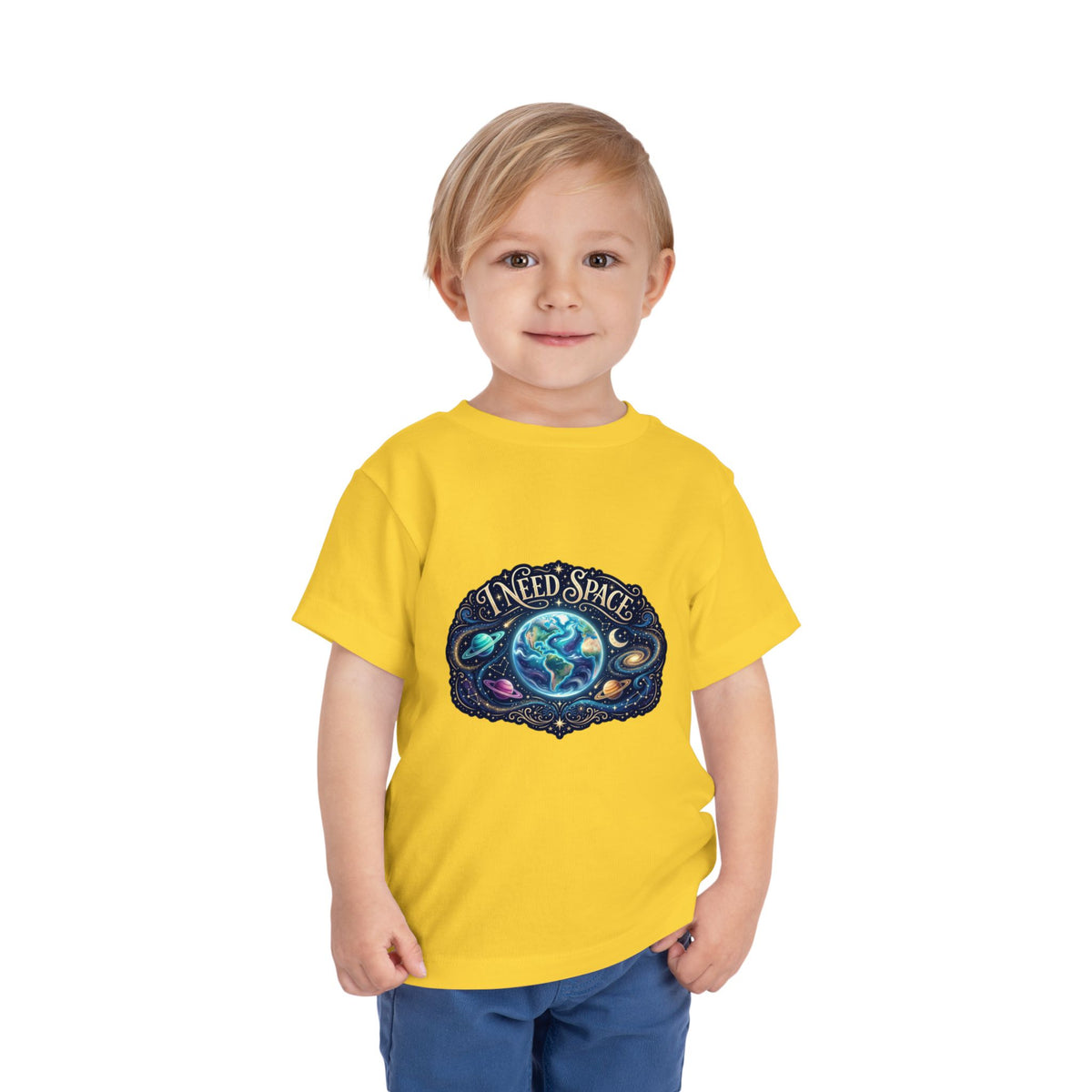 Toddler Tee — "I Need Space" Cosmic Galaxy | Autism Acceptance & Sensory Pride Shirt