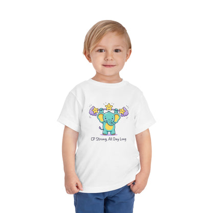 CP Strong All Day Long Toddler Shirt | Elephant Support Kids Tee