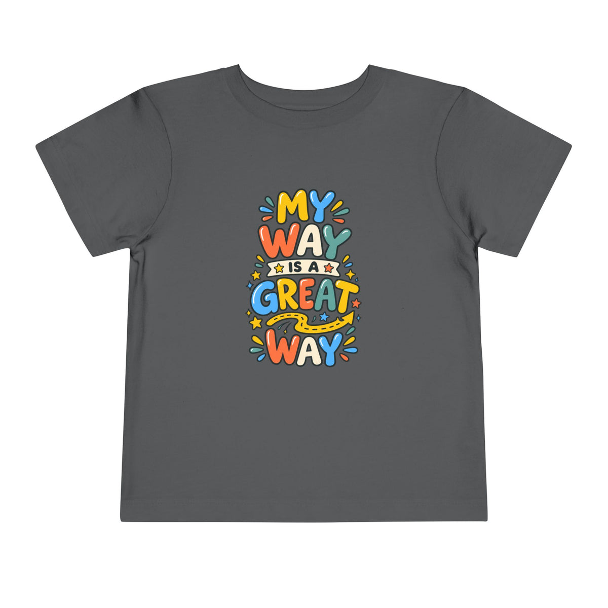 Toddler Tee — "My Way Is a Great Way" Affirmation | Cerebral Palsy & Disability Pride Shirt
