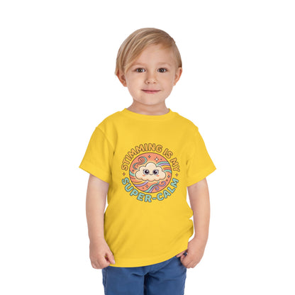 Toddler Tee — "Stimming Is My Super-Calm" Affirmation | Autism Acceptance & Sensory Pride Shirt