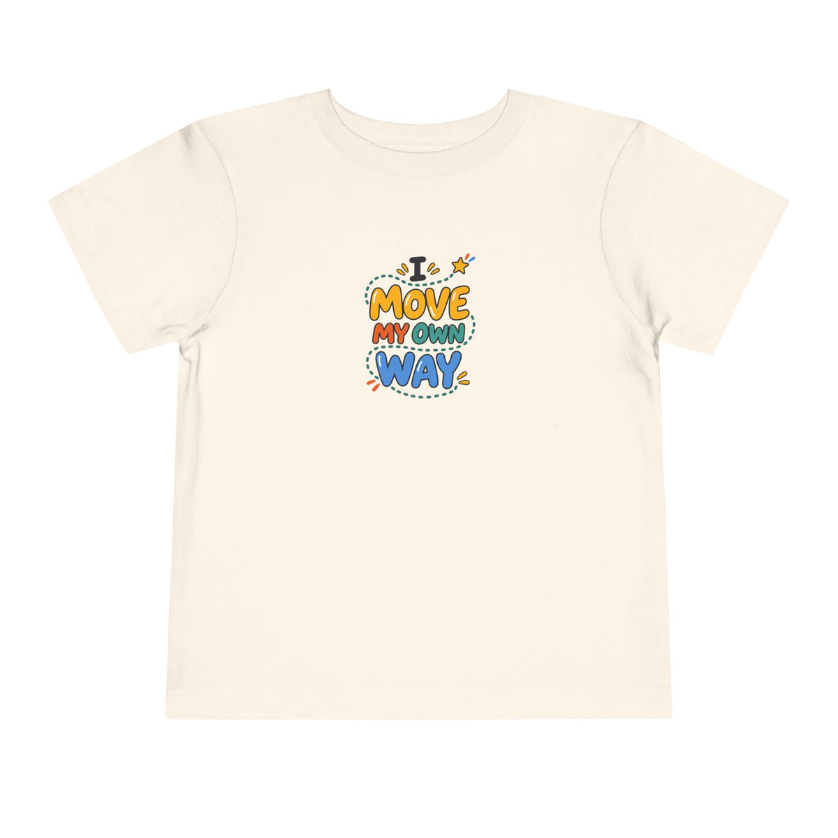 "I Move My Own Way" Toddler Graphic Tee | Uplifted By Design™ Adaptive Movement & Disability Pride Shirt