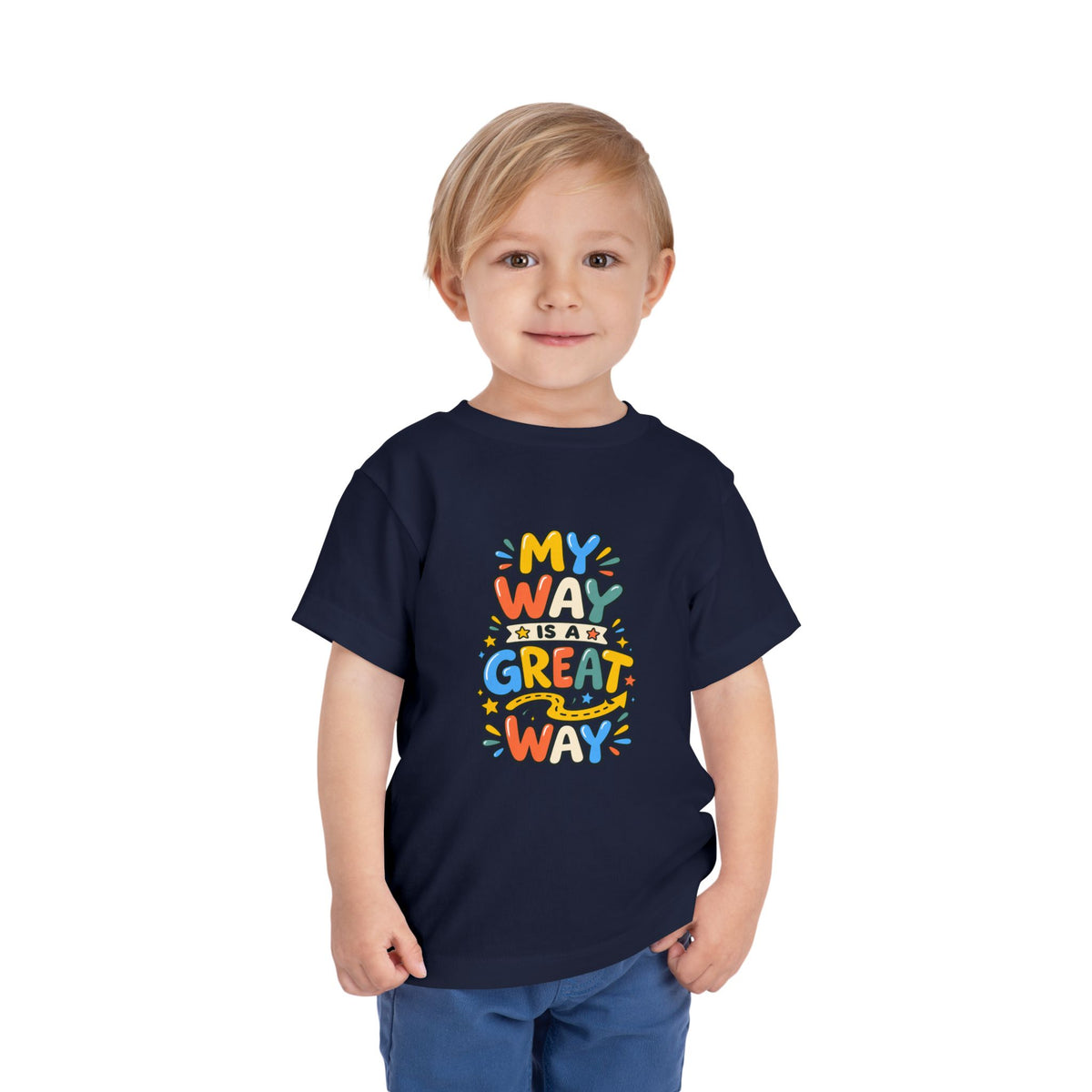 Toddler Tee — "My Way Is a Great Way" Affirmation | Cerebral Palsy & Disability Pride Shirt
