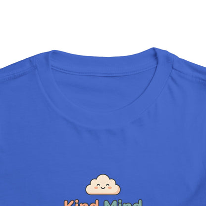 Kind Mind Brave Heart Toddler Shirt | Positive Affirmations Emotional Wellness Kids Tee