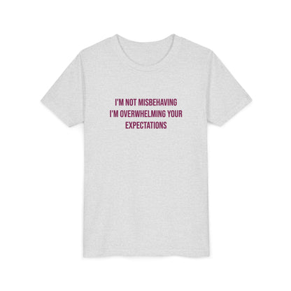 I'm Not Misbehaving" Neurodivergent Pride Youth Tee | Uplifted By Design
