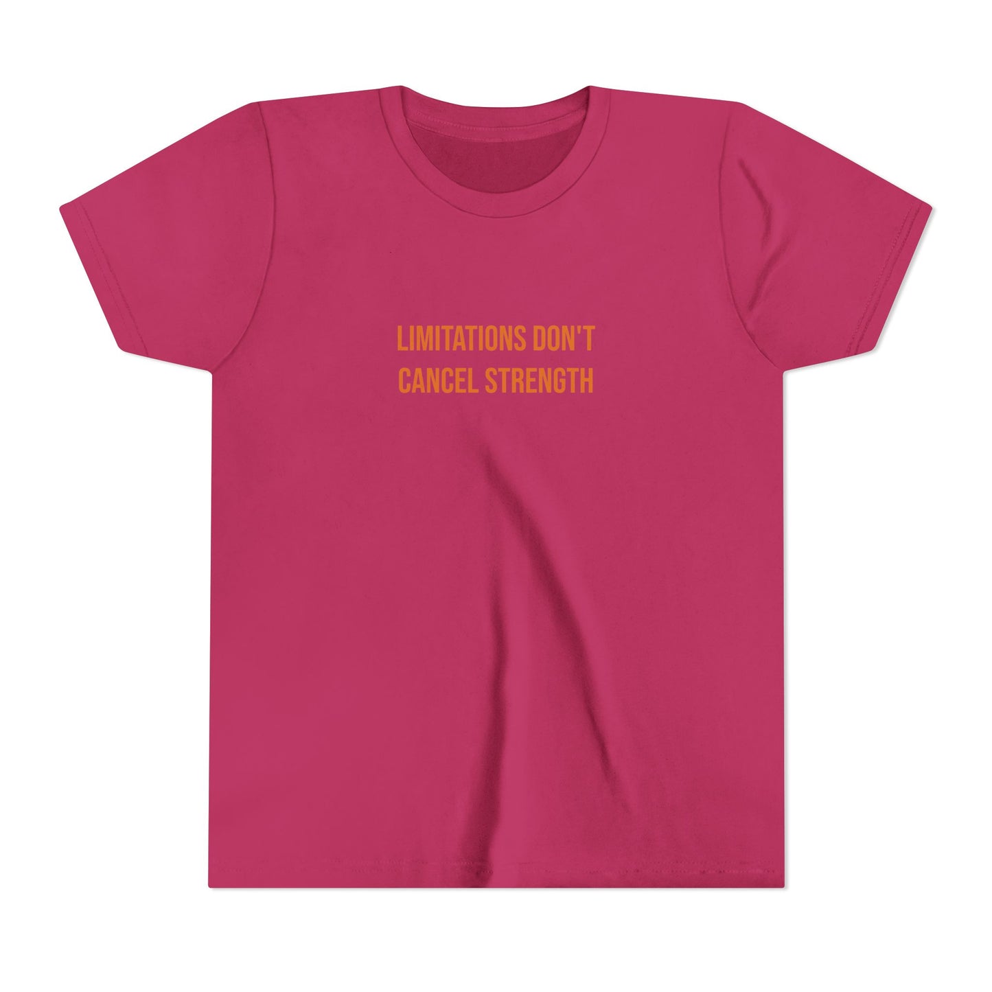 "Limitations Don't Cancel Strength" Cerebral Palsy Awareness Youth Tee | Uplifted By Design