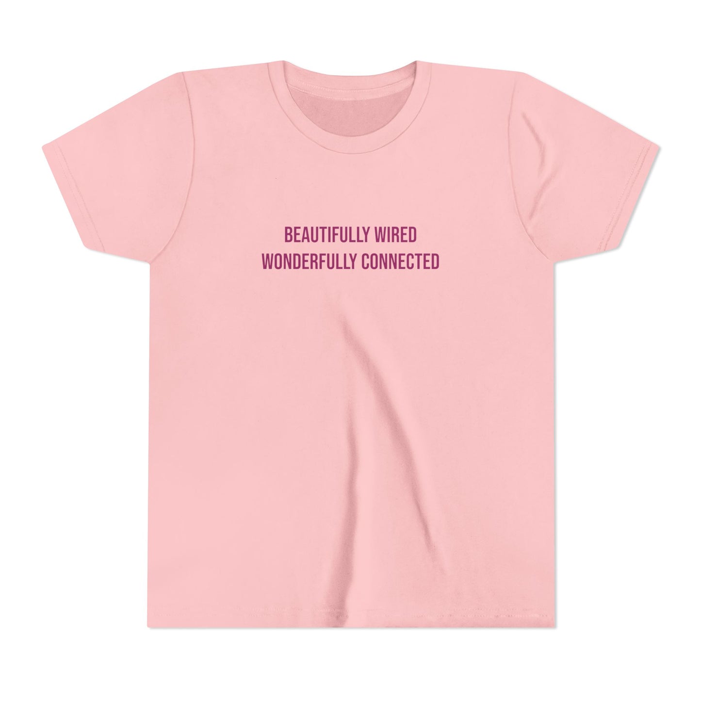 “Beautifully Wired, Wonderfully Connected” Neurodivergent Pride Youth Tee | Uplifted By Design