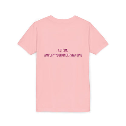 Amplify Your Understanding Empowerment Youth Tee | Autism Pride Kids Streetwear