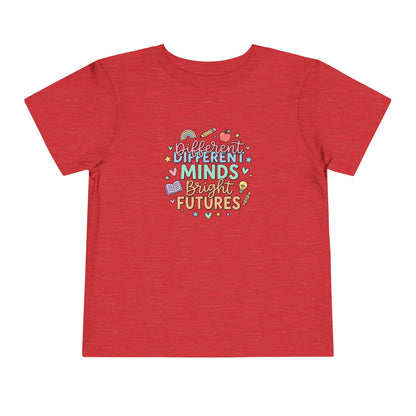 Different Minds, Bright Futures Neurodiversity Toddler Tee | Autism Acceptance