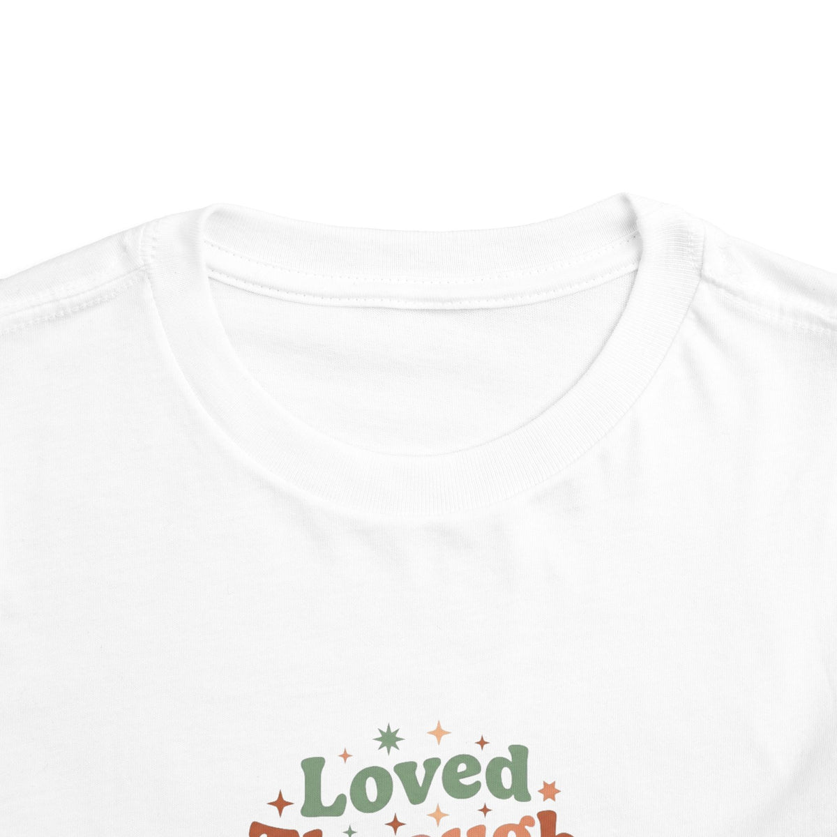 Loved Through Every Feeling Toddler Shirt | Emotional Wellness Sticker Badge Kids Tee