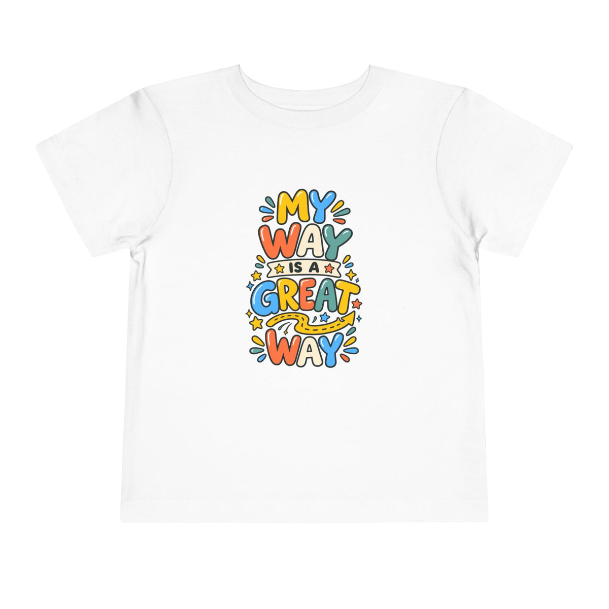 Toddler Tee — "My Way Is a Great Way" Affirmation | Cerebral Palsy & Disability Pride Shirt