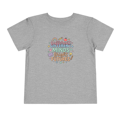 Different Minds, Bright Futures Neurodiversity Toddler Tee | Autism Acceptance