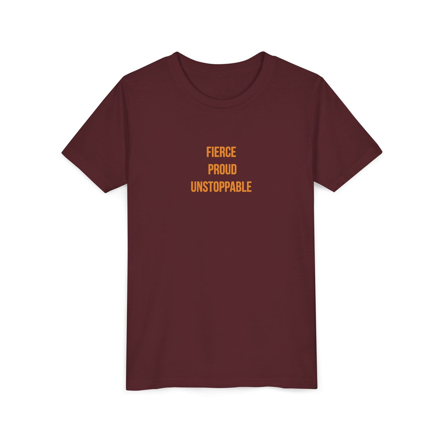 "Fierce Proud Unstoppable" Cerebral Palsy Awareness Youth Tee | Uplifted By Design