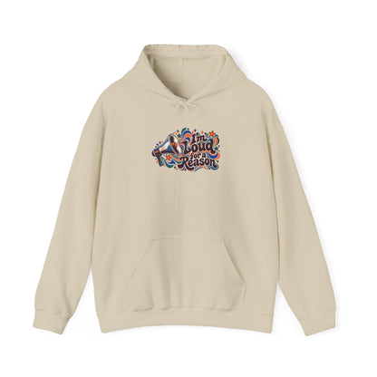 "I’m Loud for a Reason" Unisex Hoodie — Expressive Megaphone & Sound-Wave Graphic | Uplifted By Design™ Autism Acceptance & Sensory Pride Hoodie