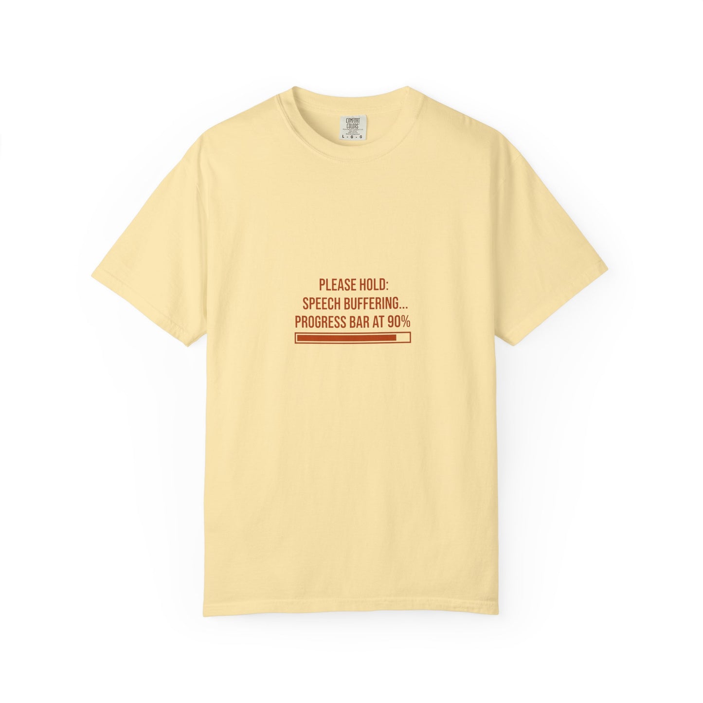 Please Hold Speech Buffering Tee | CP Awareness | Uplifted By Design