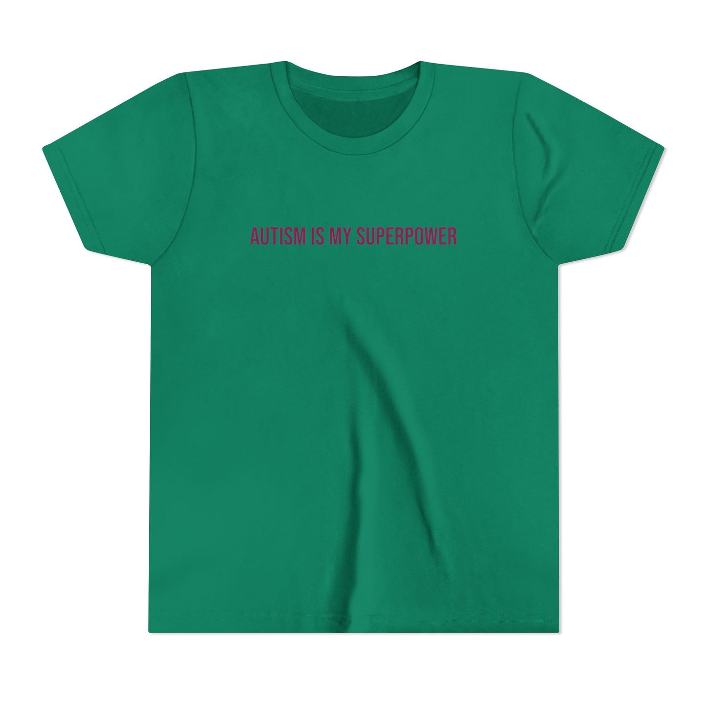 "Autism Is My Superpower" Neurodivergent Pride Youth Tee | Uplifted By Design