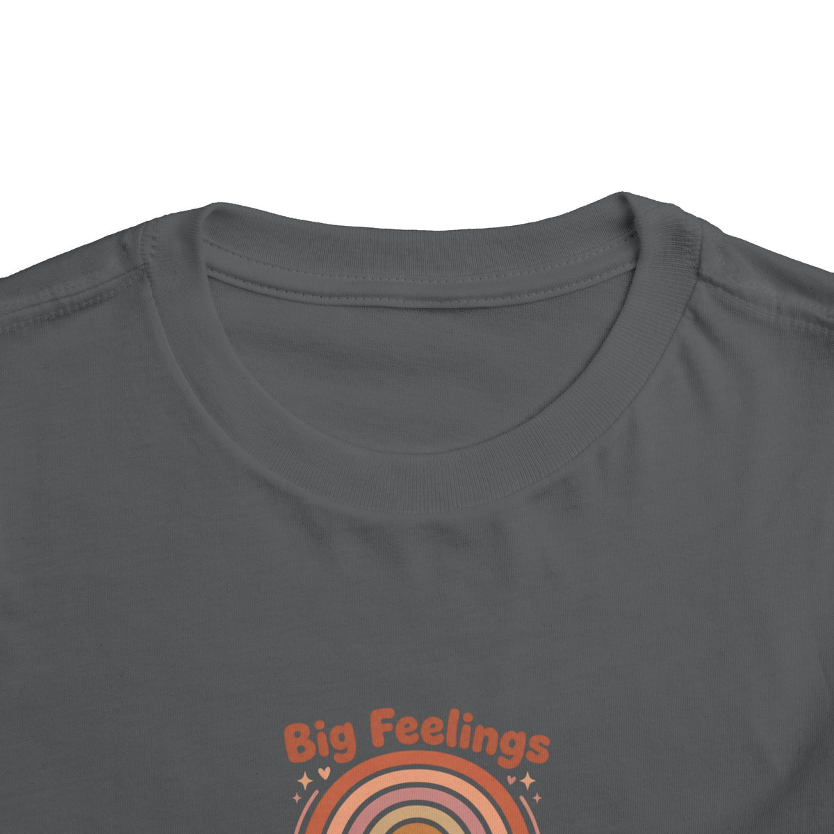 Big Feelings Are Welcome Here Toddler Shirt | Boho Rainbow Emotional Wellness Kids Tee