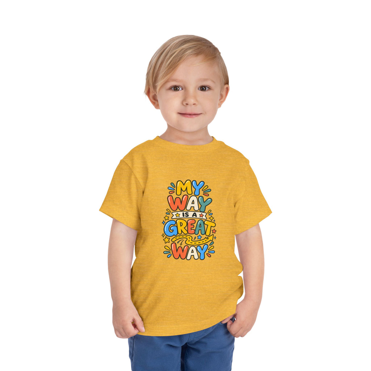 Toddler Tee — "My Way Is a Great Way" Affirmation | Cerebral Palsy & Disability Pride Shirt