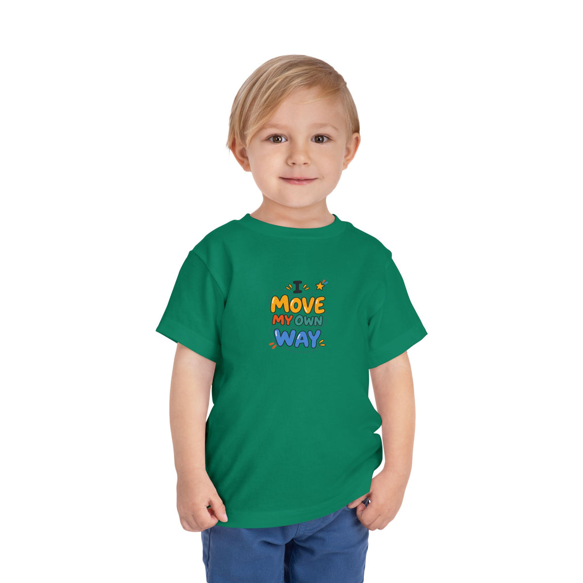 "I Move My Own Way" Toddler Graphic Tee | Uplifted By Design™ Adaptive Movement & Disability Pride Shirt
