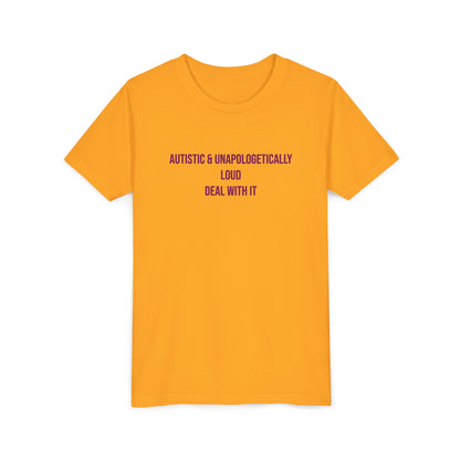 Loud Proud Autistic Neurodivergent Pride Youth Tee | Uplifted By Design