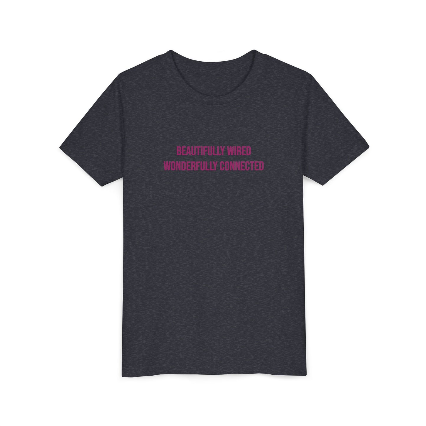 “Beautifully Wired, Wonderfully Connected” Neurodivergent Pride Youth Tee | Uplifted By Design