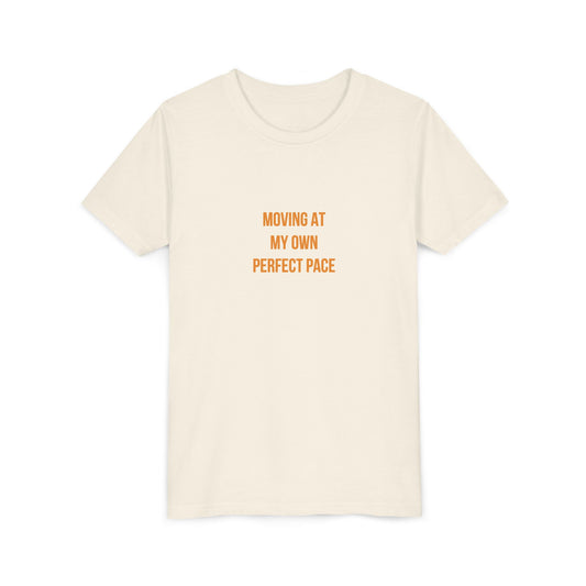"Moving at My Own Perfect Pace" Cerebral Palsy Awareness Youth Tee | Uplifted By Design