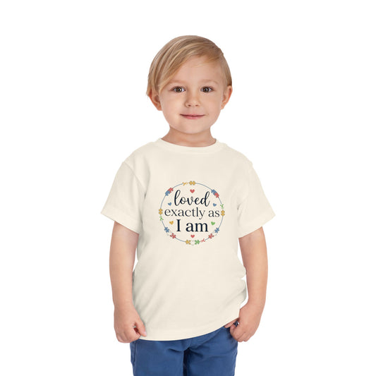Loved Exactly As I Am Neurodiversity Toddler Tee | Autism Acceptance