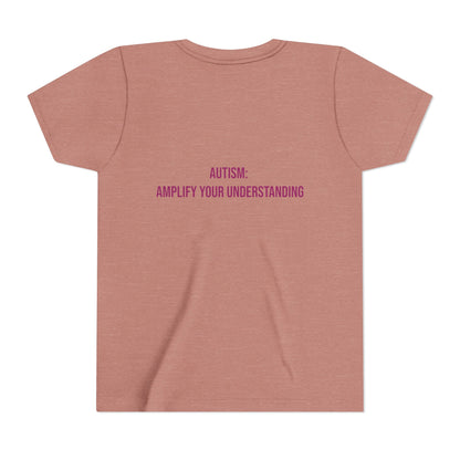 Amplify Your Understanding Empowerment Youth Tee | Autism Pride Kids Streetwear