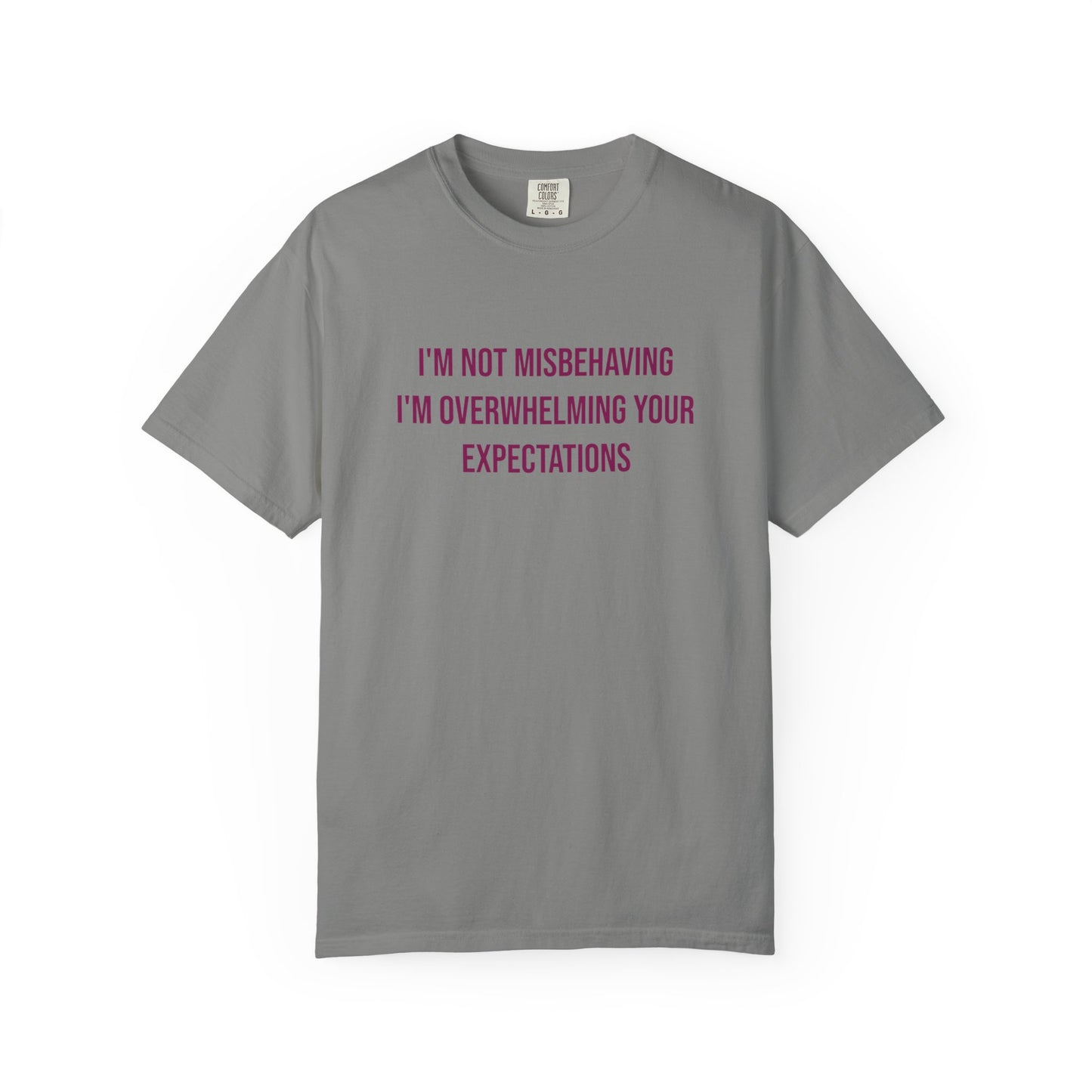 Im Not Misbehaving Im Overwhelming Your Expectations Empowerment T-shirt | Autism Awareness Streetwear Tee